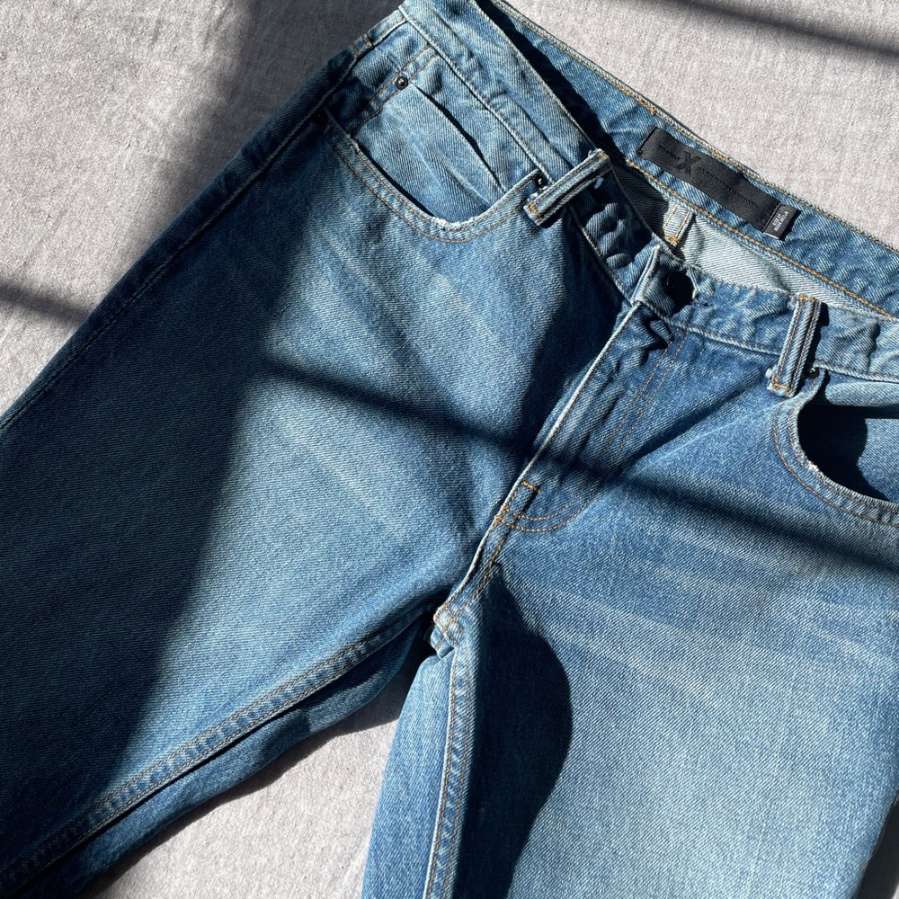 Denim X Alexander Wang cropped bootcut jeans.
